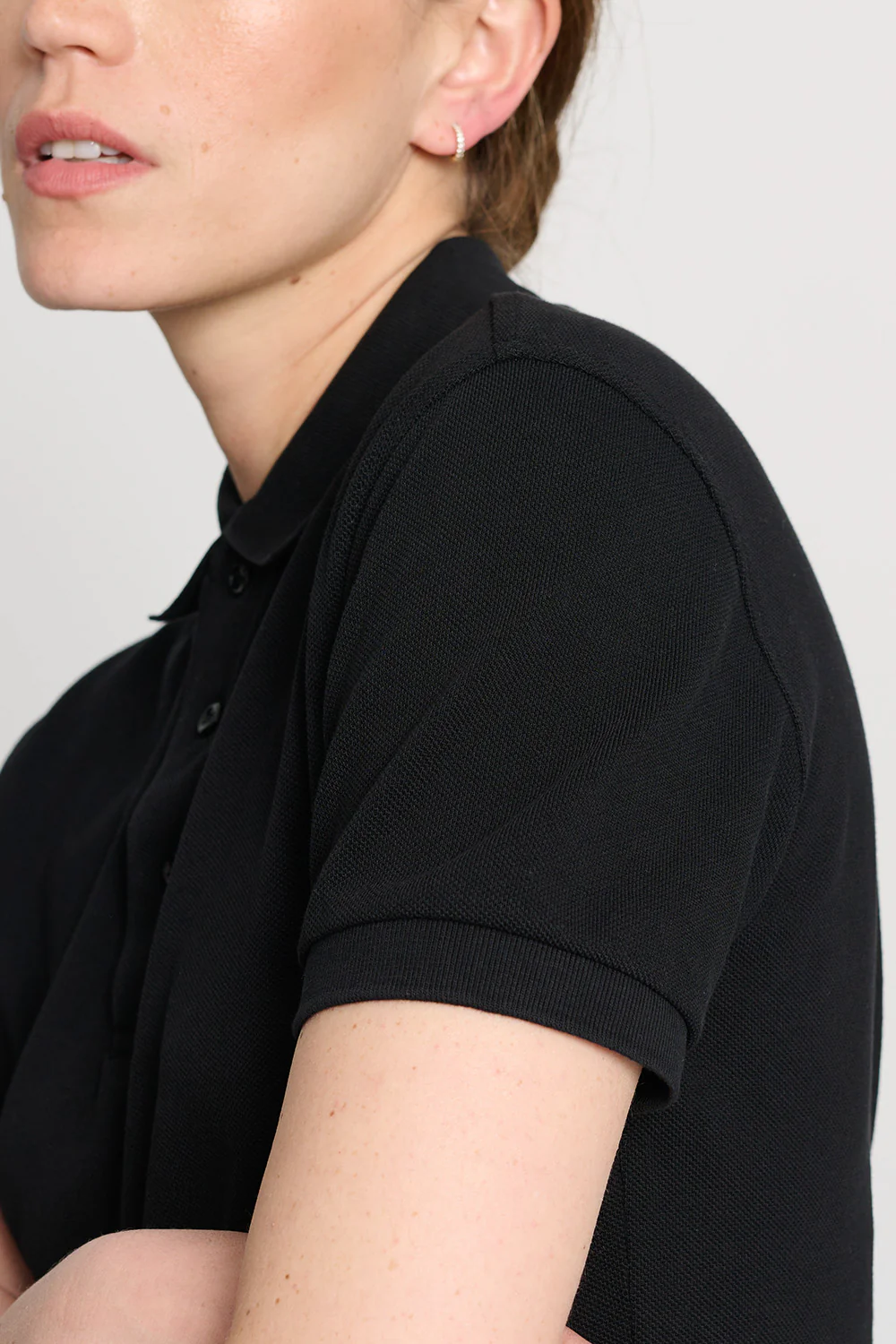The Unisex Polo Shirt - Black - Image 4
