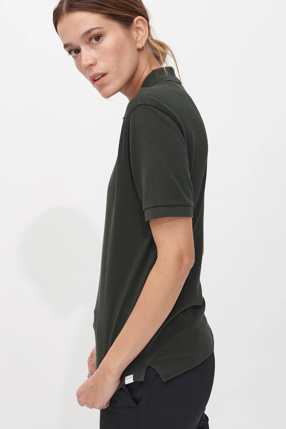 The Unisex Polo Shirt - Dark Green - Image 3