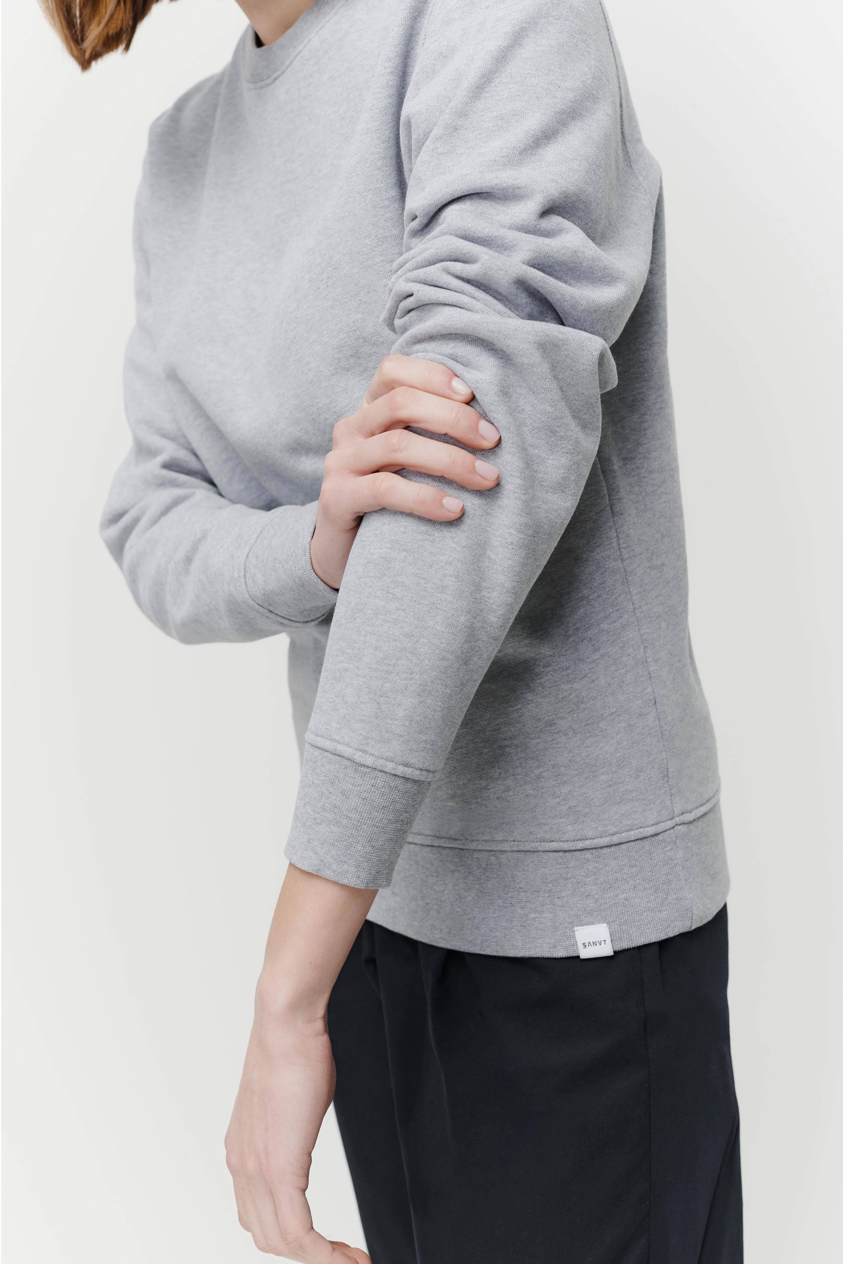 The Unisex Sweatshirt - Grey Melange - Image 7