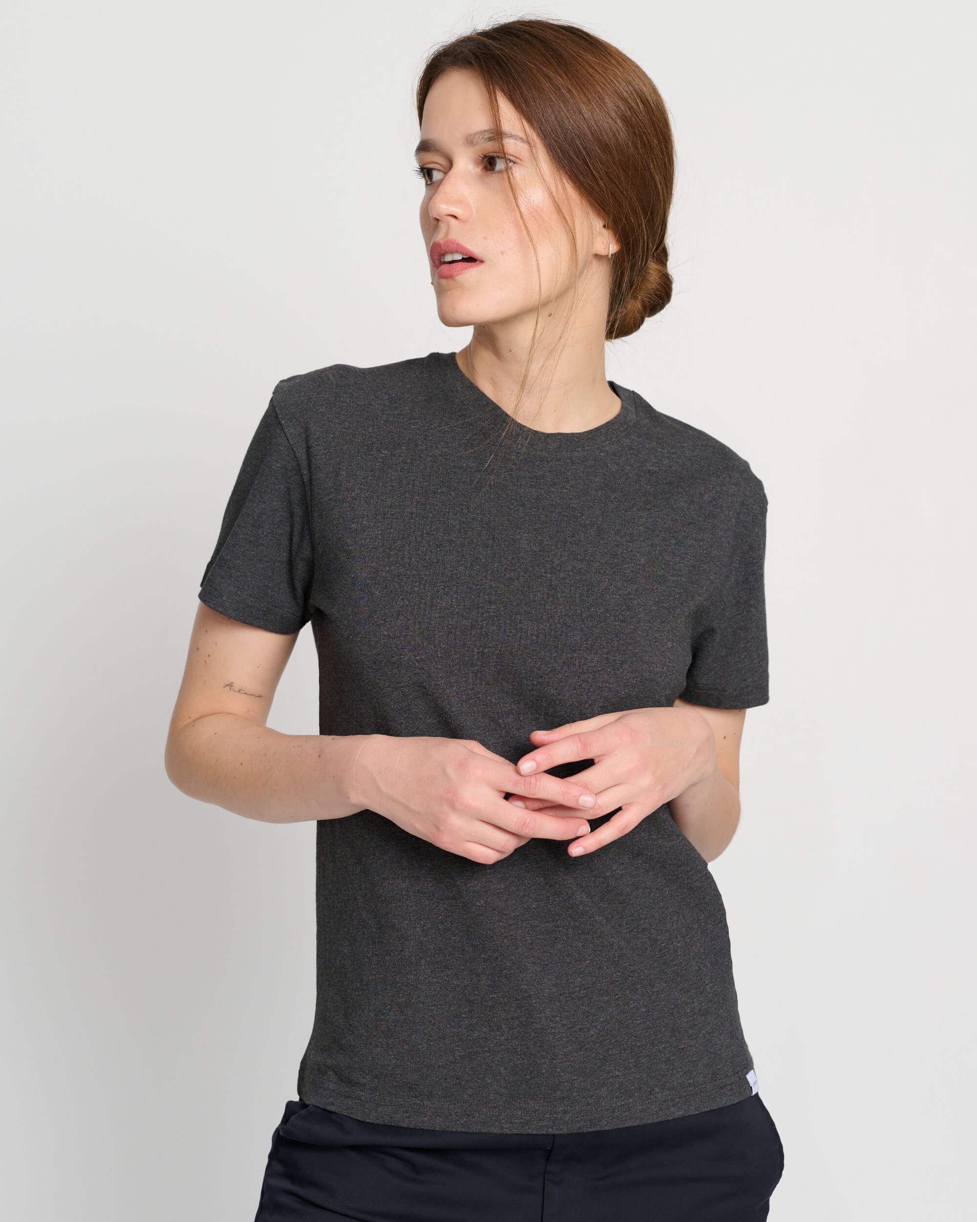 The Unisex T-Shirt - Dark Grey Melange