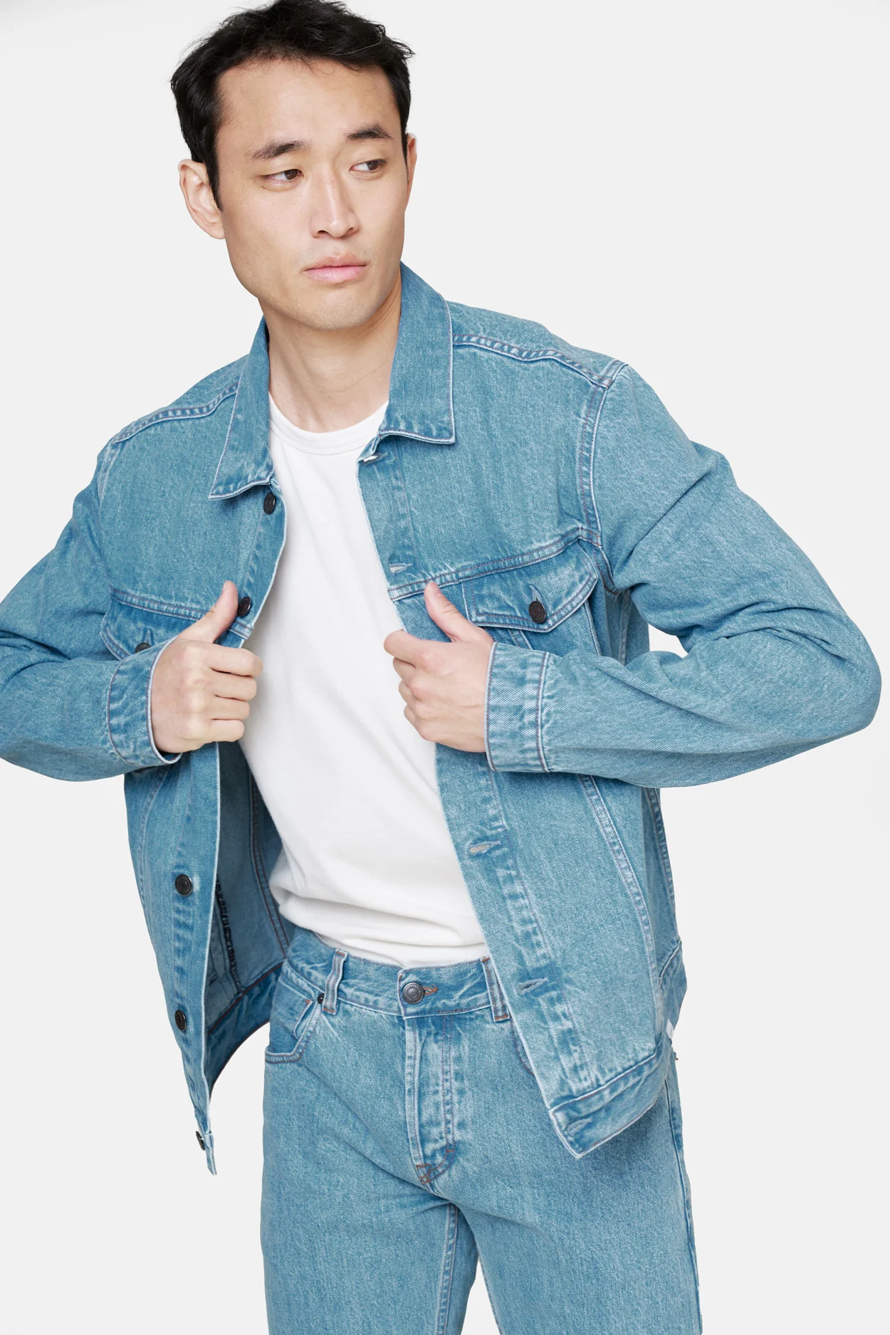 The Denim Jacket - Light Blue - Image 4