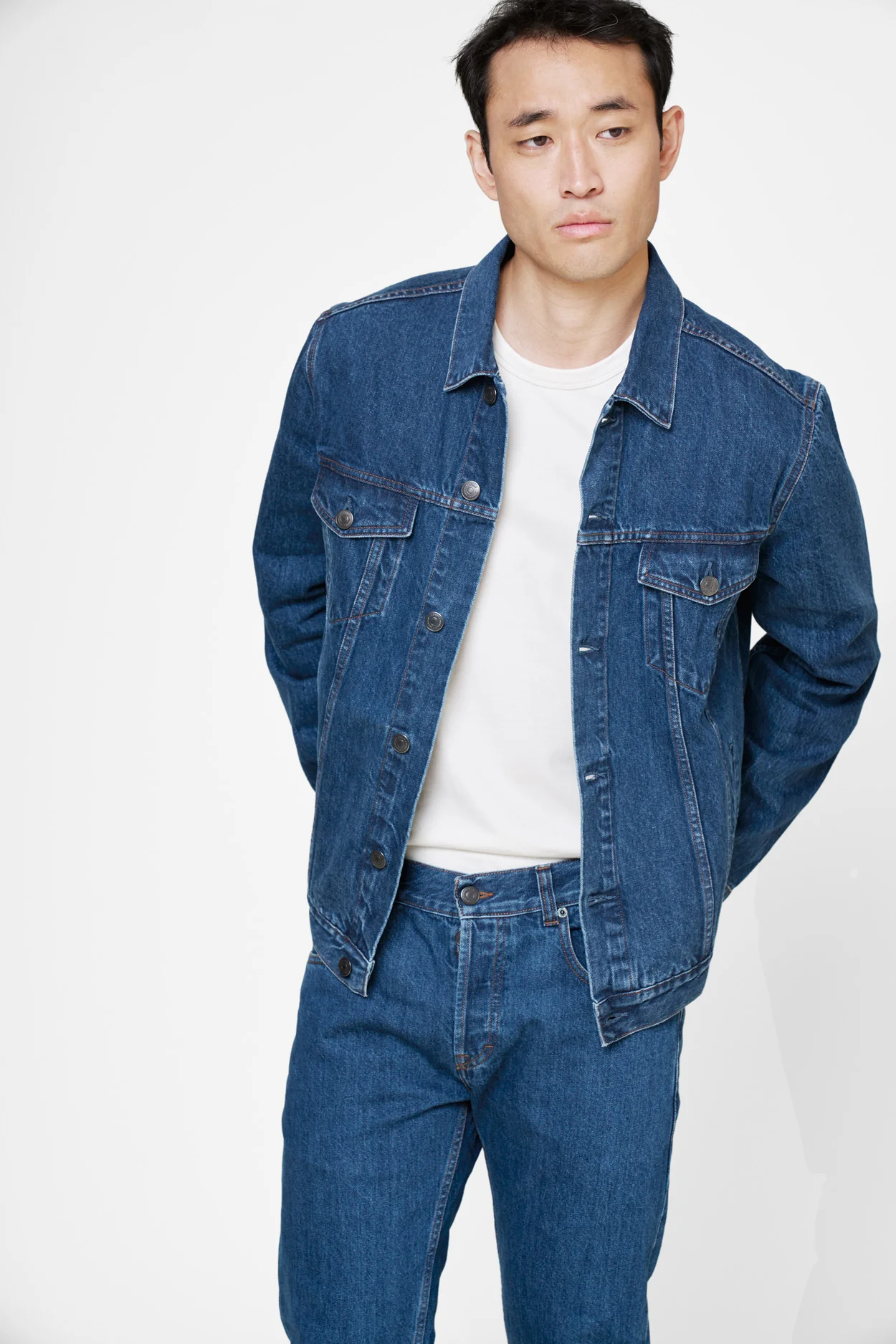 The Denim Jacket - Washed Blue - Image 7