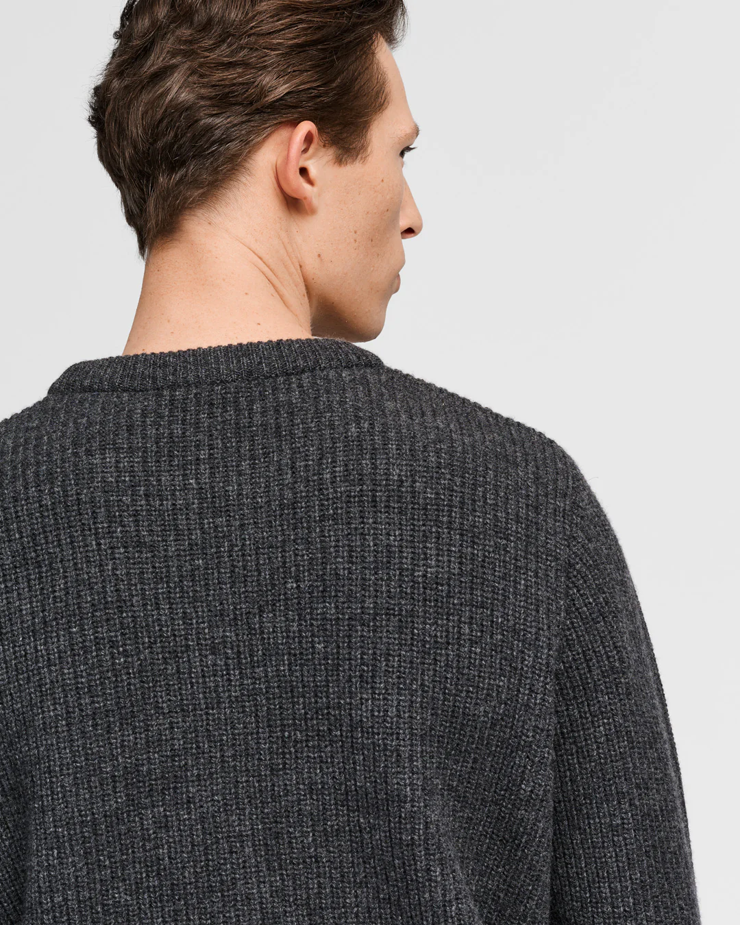 The Heavy Merino Sweater - Grey - Image 3