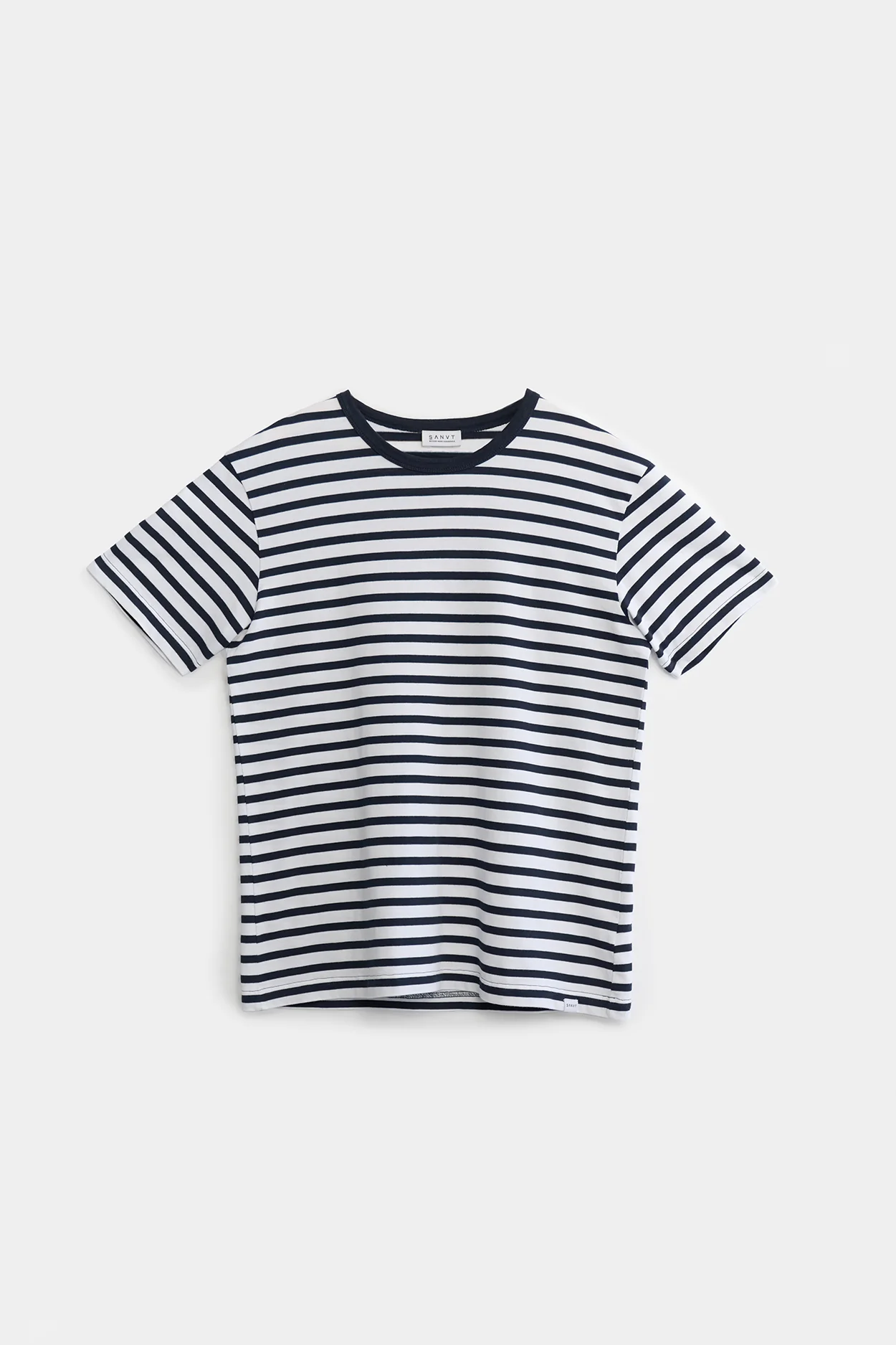 The Striped Unisex T-Shirt - Navy / White - Image 6