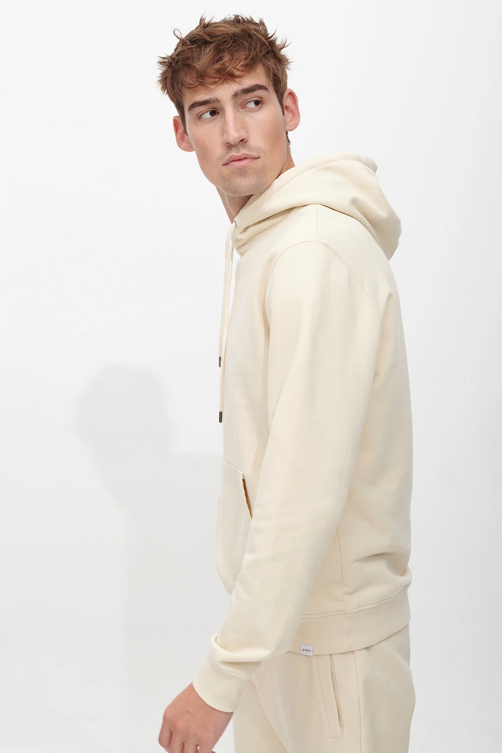 The Hooded Sweatshirt - Beige - Image 5
