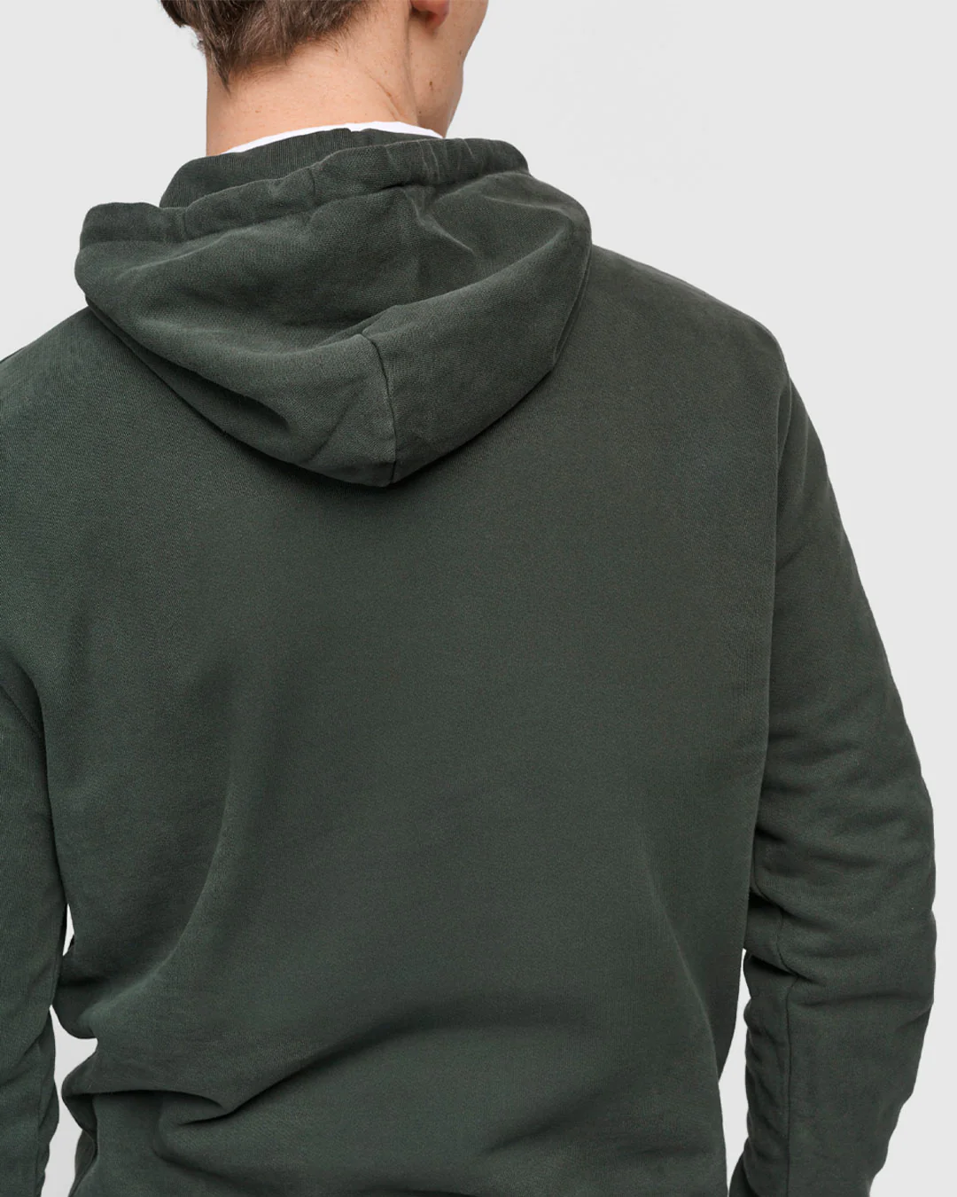 The Hooded Sweatshirt - Dark Green - Image 4