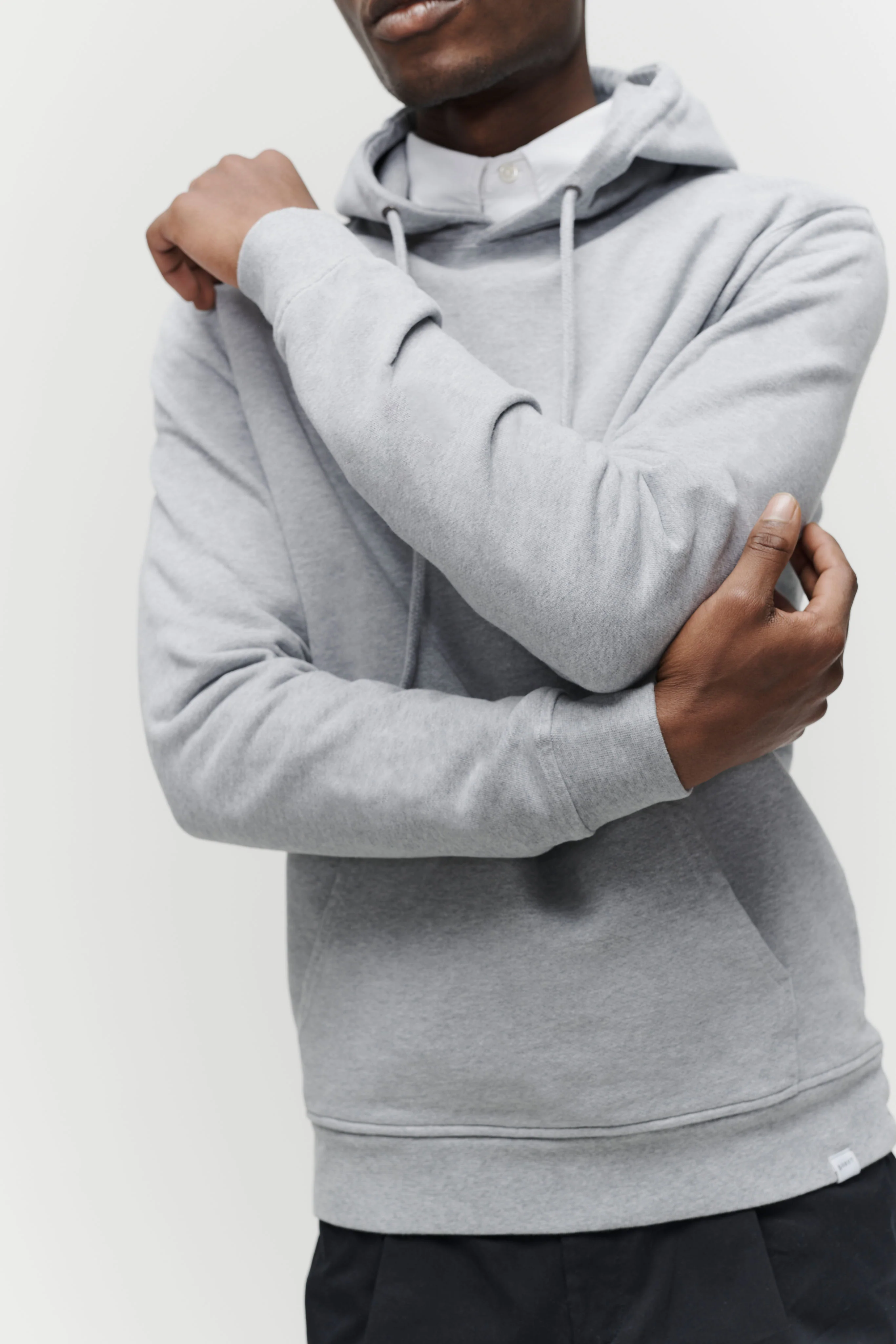 The Hooded Sweatshirt - Grey Melange - Image 3