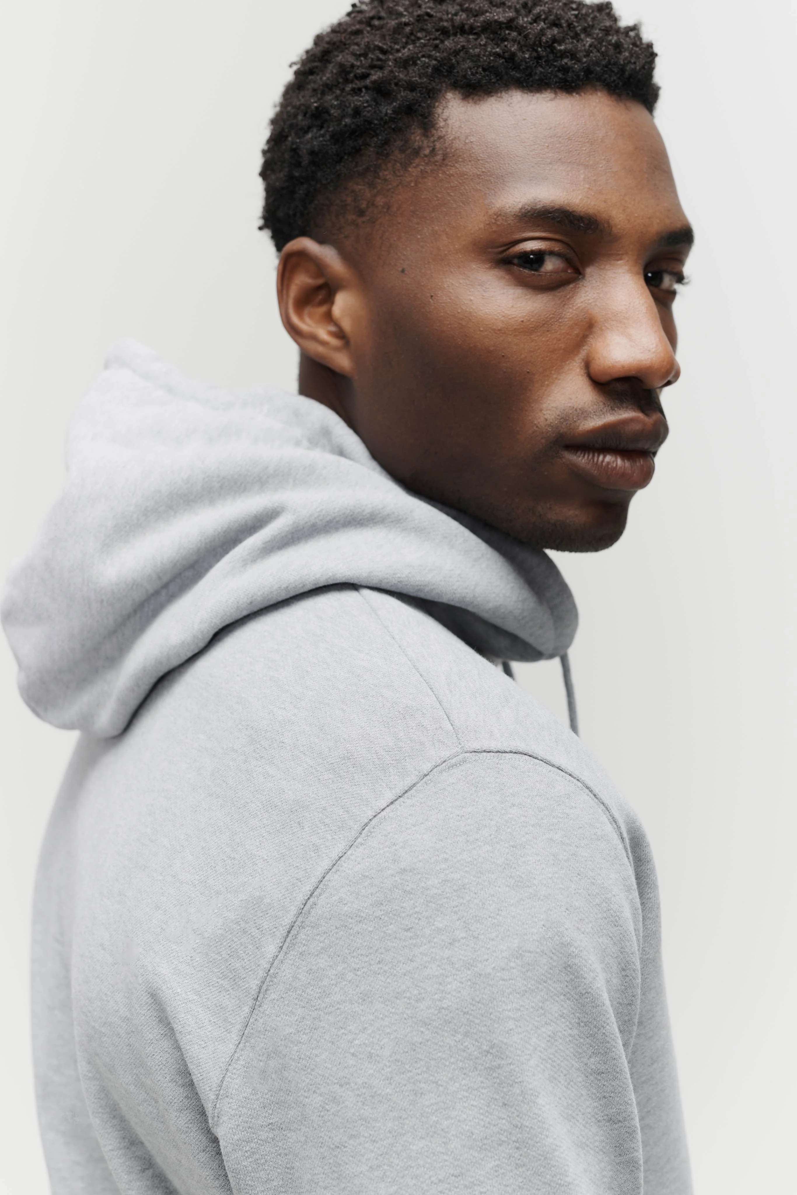 The Hooded Sweatshirt - Grey Melange - Image 4