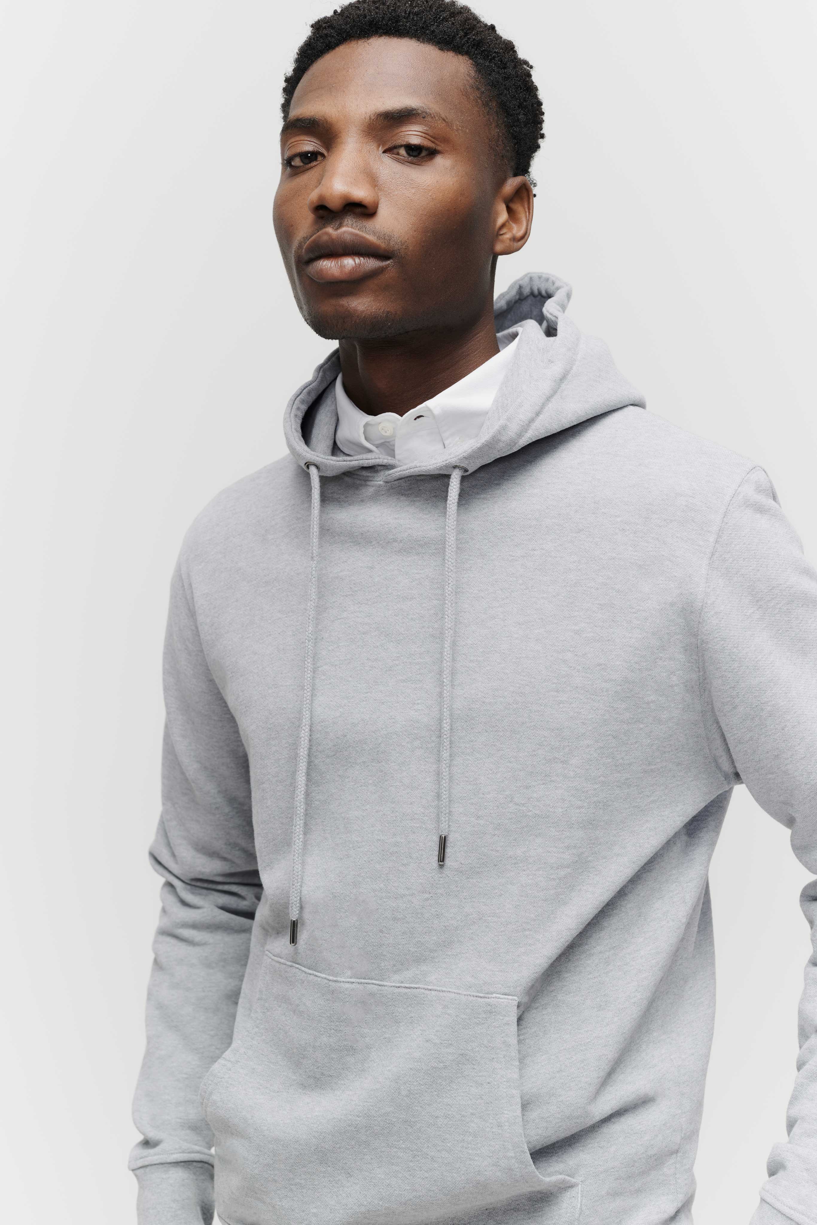 The Hooded Sweatshirt - Grey Melange - Image 5