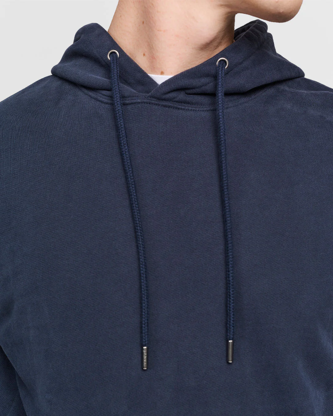 The Hooded Sweatshirt - Navy - Image 3