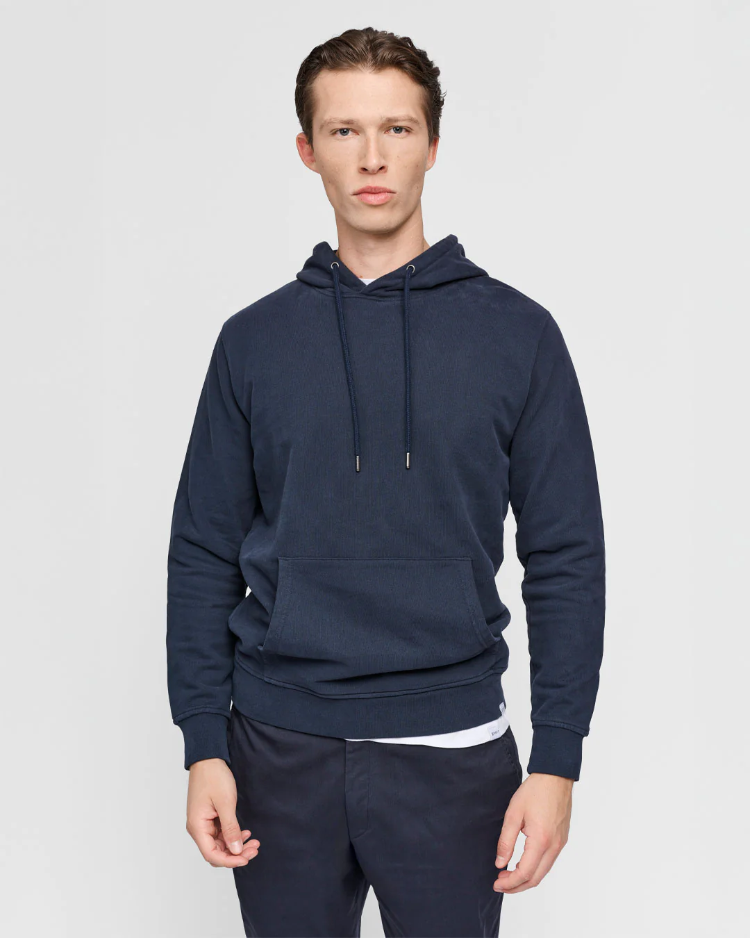 The Hooded Sweatshirt - Navy - Image 6