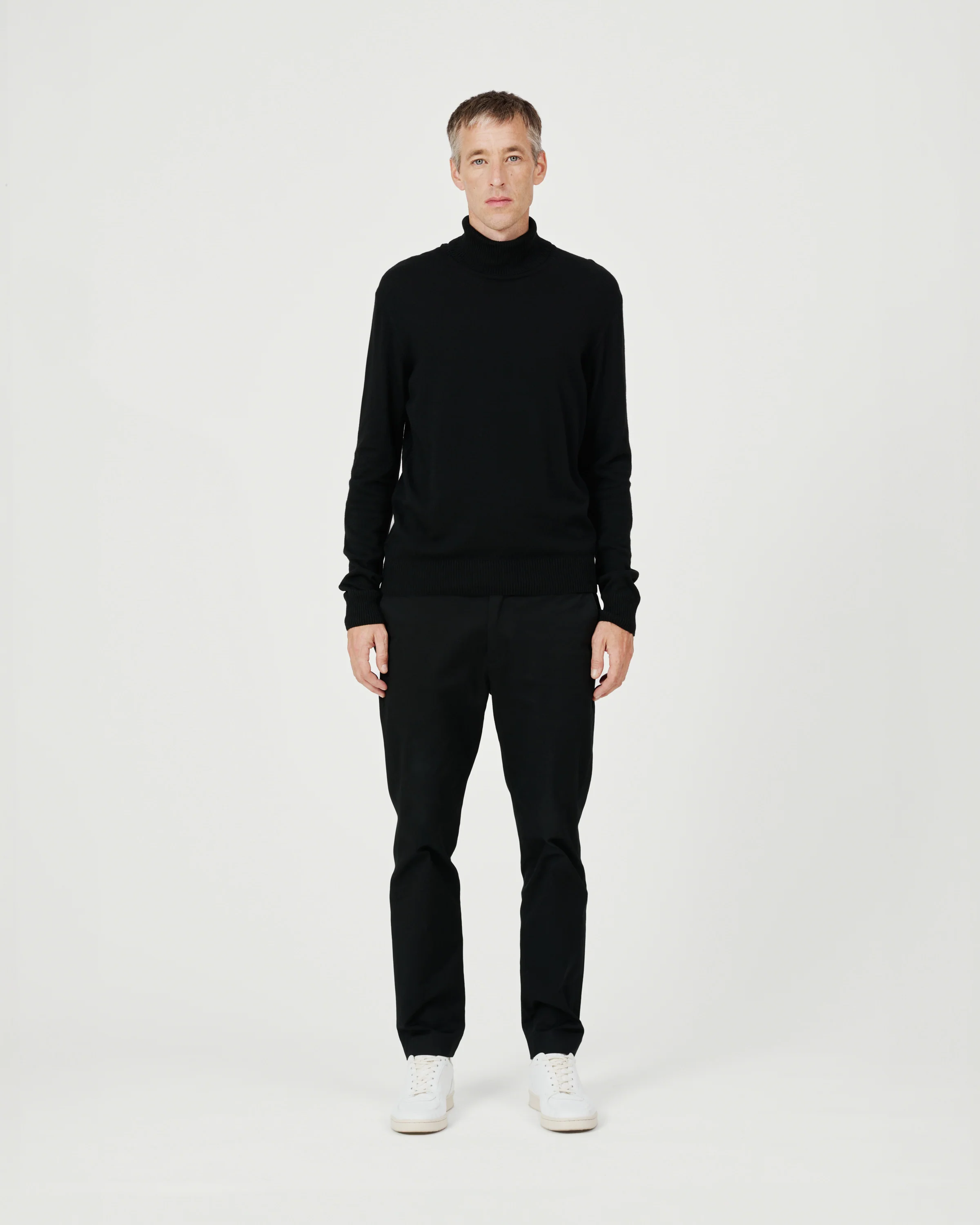 The Merino Roll Neck - Black - Image 6