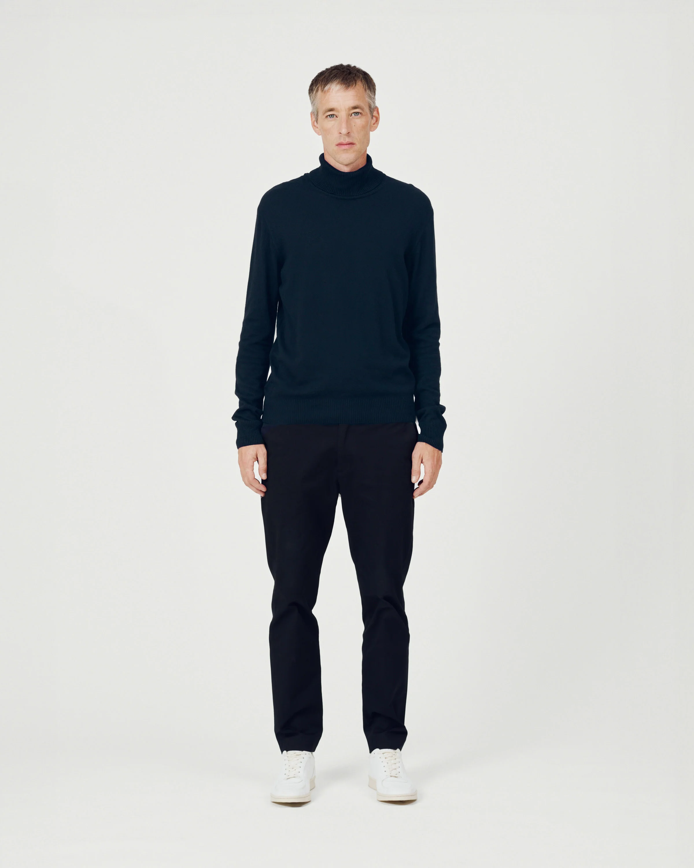 The Merino Roll Neck - Navy - Image 3