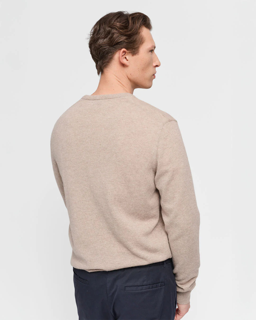 The Merino Sweater - Dark Beige - Image 6