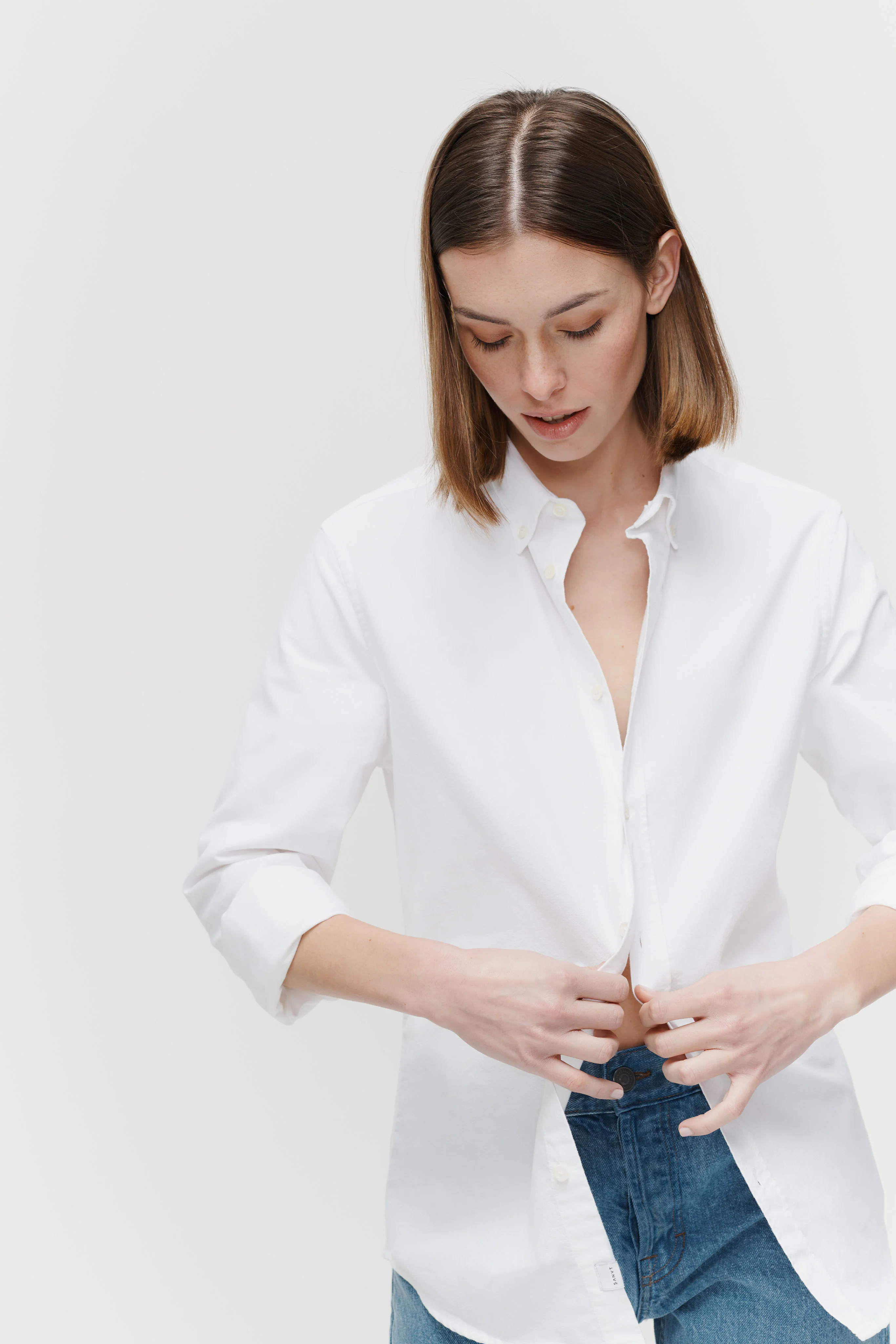 The Oversized Oxford Shirt - White - Image 5