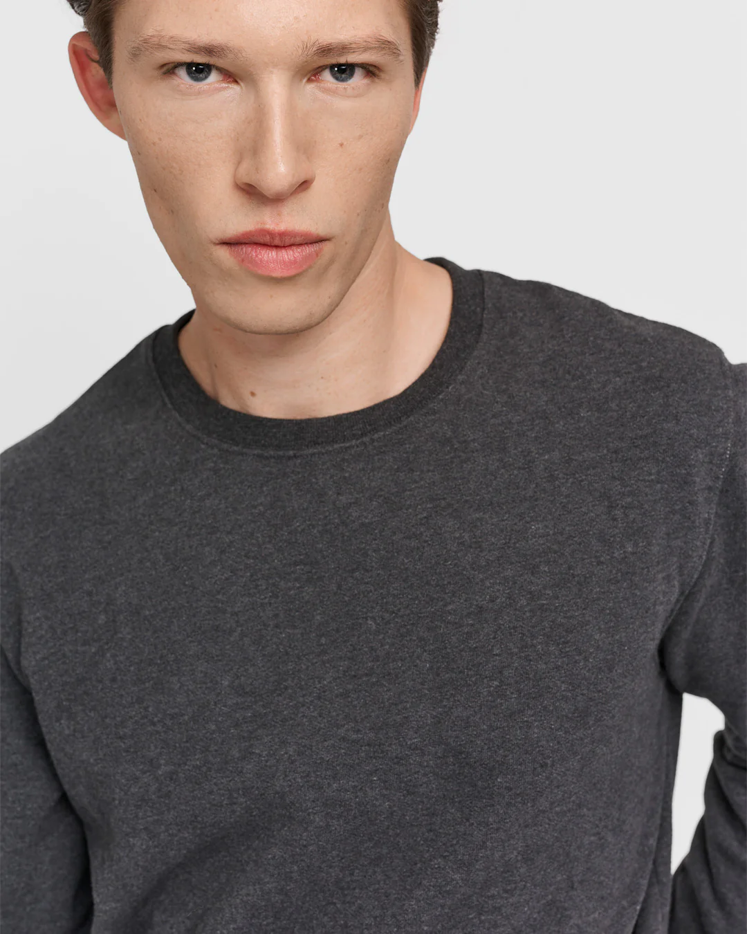 The Perfect Sweatshirt - Dark Grey Melange - Image 4