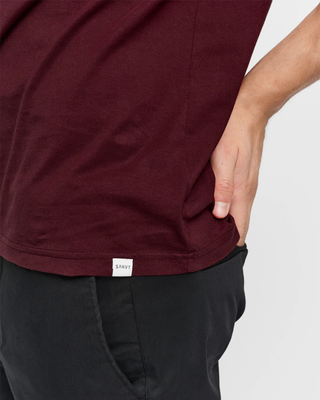 The Perfect T-Shirt - Burgundy Red - Image 3