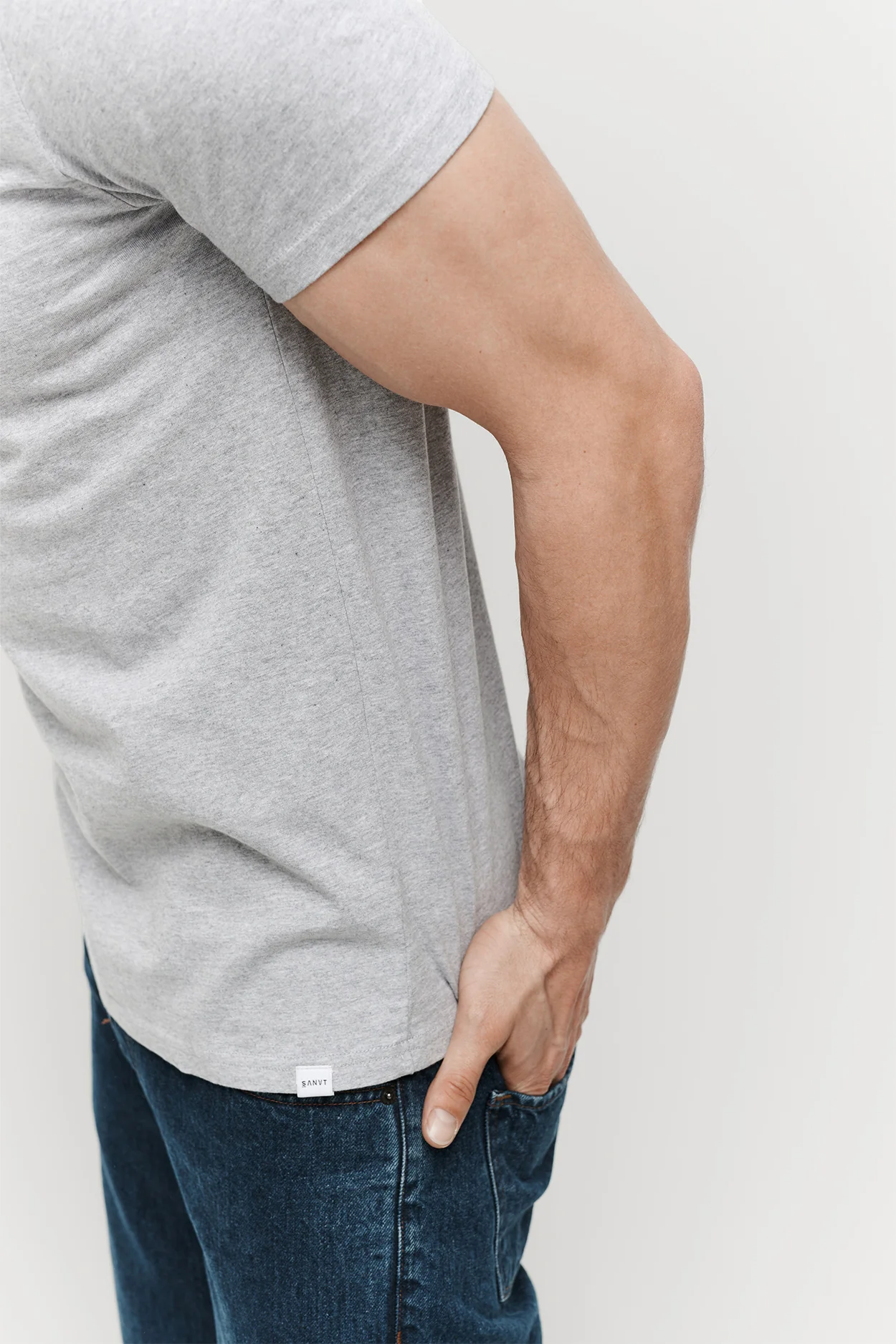 The Perfect T-Shirt - Grey Melange - Image 4