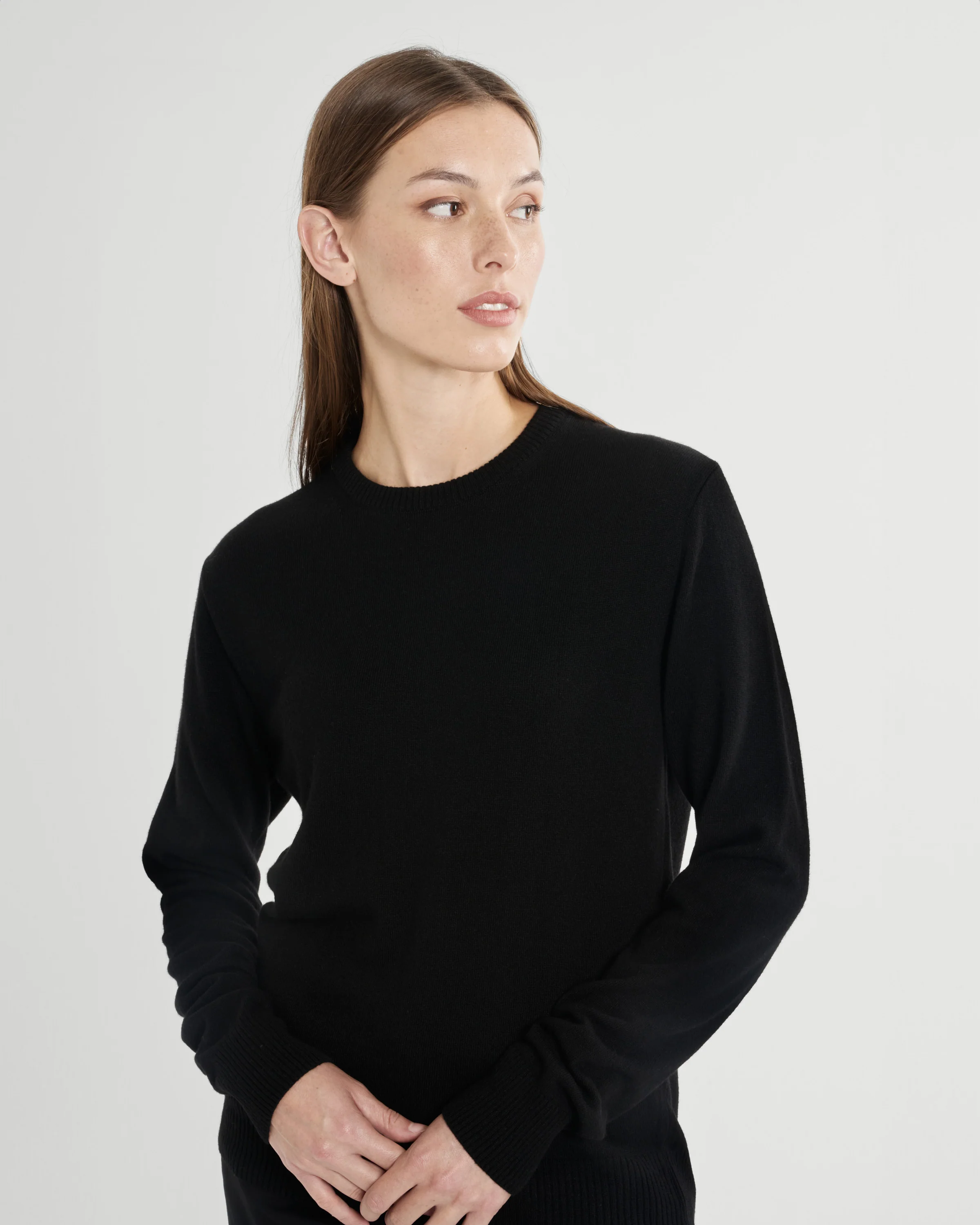 The Unisex Merino Sweater - Black - Image 3