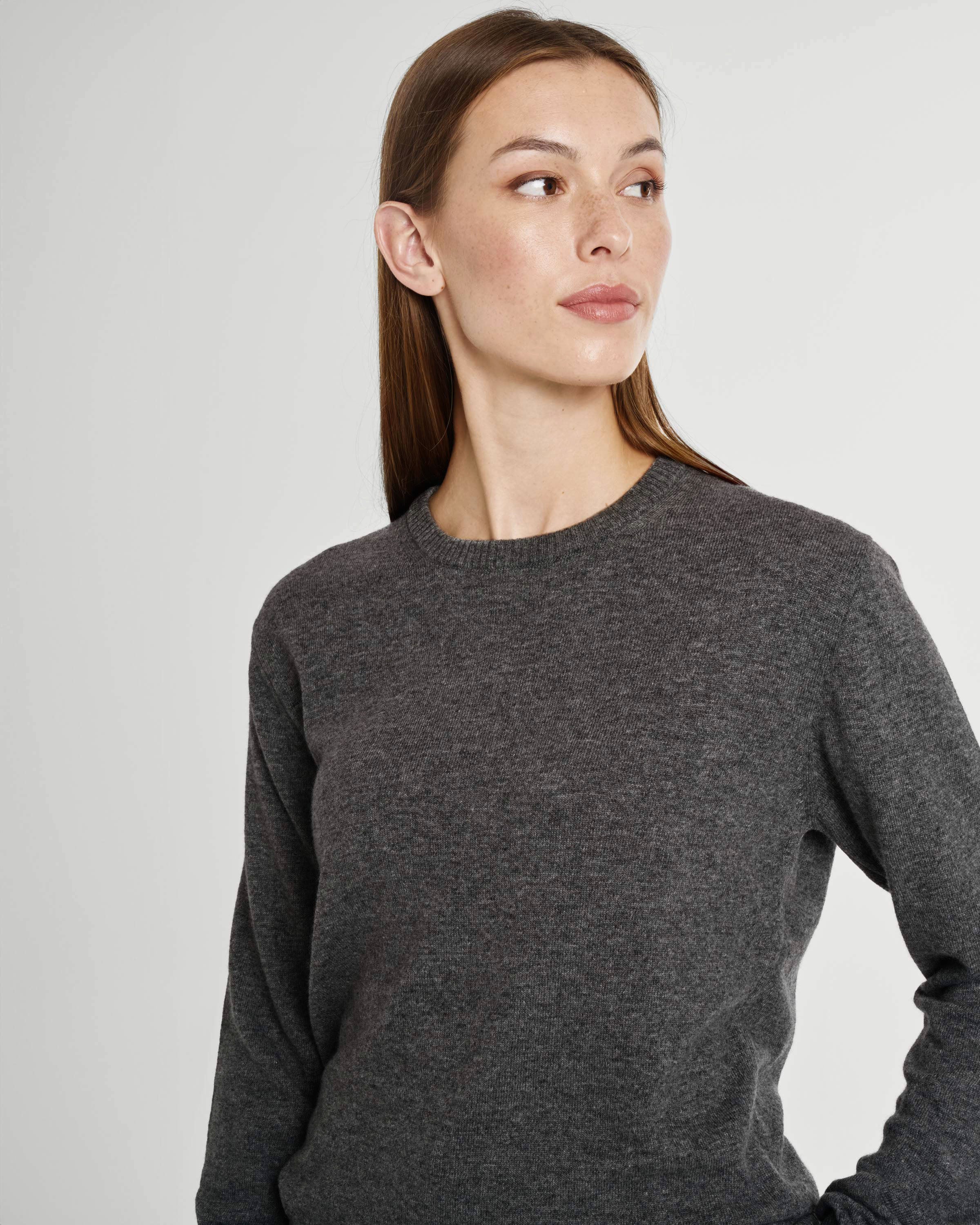 The Unisex Merino Sweater - Grey - Image 3