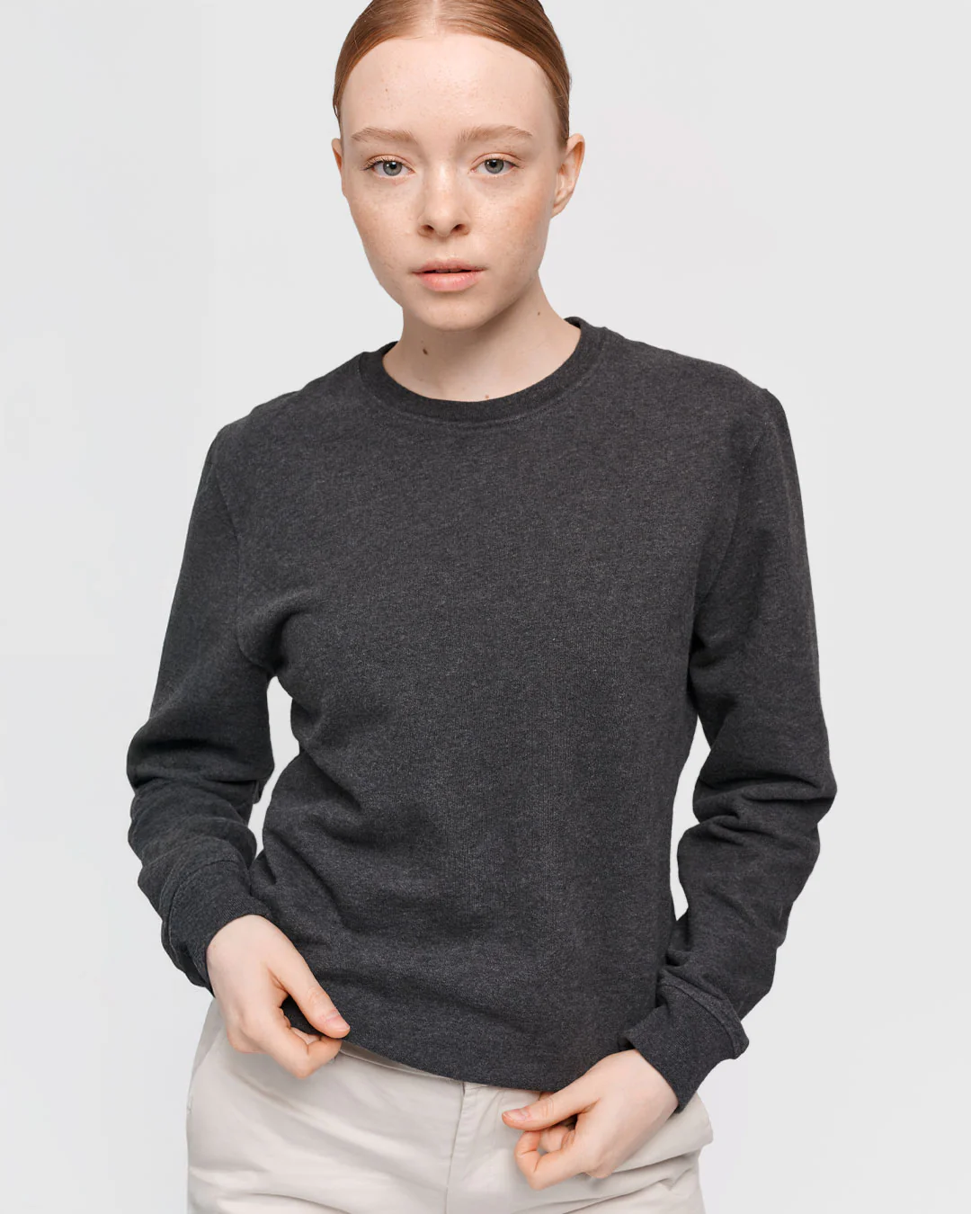 The Unisex Sweatshirt - Dark Grey Melange