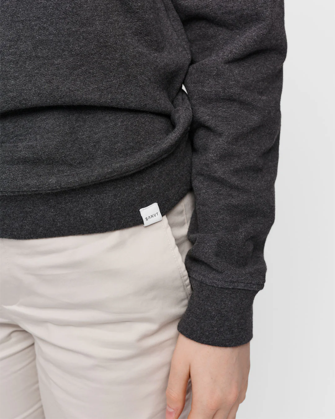 The Unisex Sweatshirt - Dark Grey Melange - Image 2