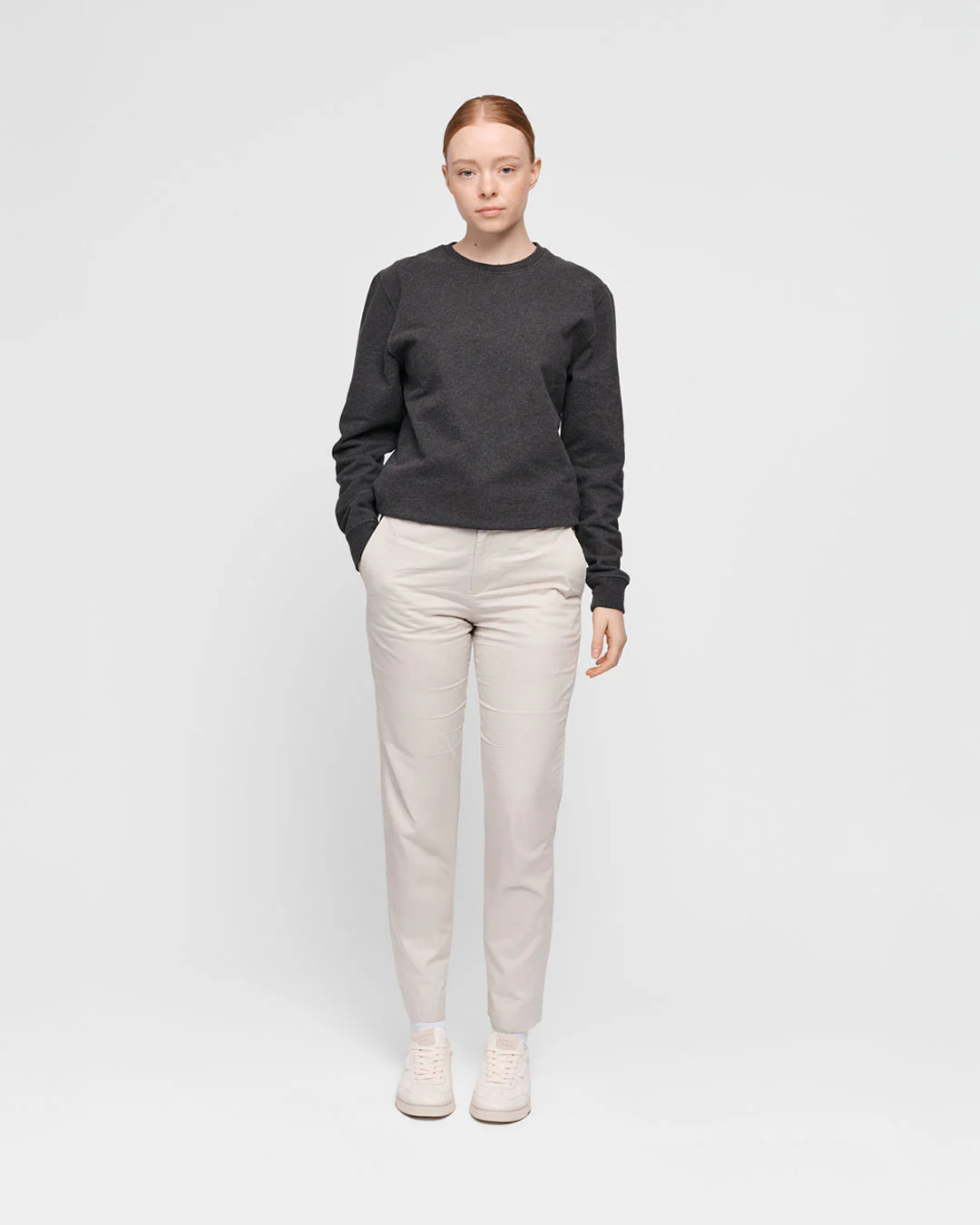 The Unisex Sweatshirt - Dark Grey Melange - Image 3