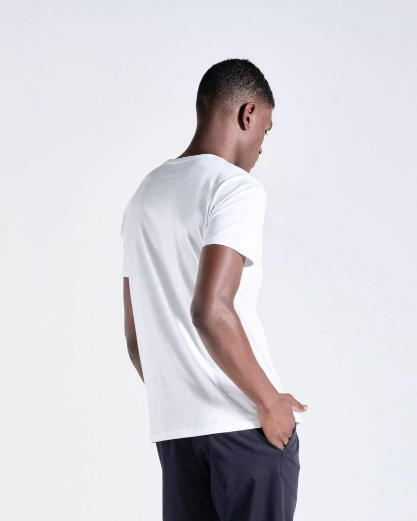 The V-Neck T-Shirt - White - Image 3